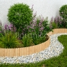 Floranica Rollborder elastyczny drewniany płot 200x20 cm Obrzeża rabat, trawnika, dekoracja, ogrodzenie sadów, ścieżek