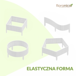 Rollborder 20 cm - elastyczny płotek ogrodowy 20 x 100 cm