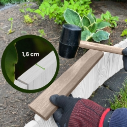 Rollborder 20 cm - elastyczny płotek ogrodowy 20 x 100 cm