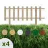 4x Płotek Wampirek "30" - drewniany, sosnowy płotek ogrodowy długośc 100cm