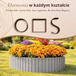 Rollborder II 10 cm - elastyczny płot drewniany o rozmiarach 10x200 cm