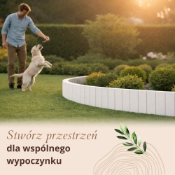 Rollborder 20 cm - elastyczny płotek ogrodowy 20 x 100 cm